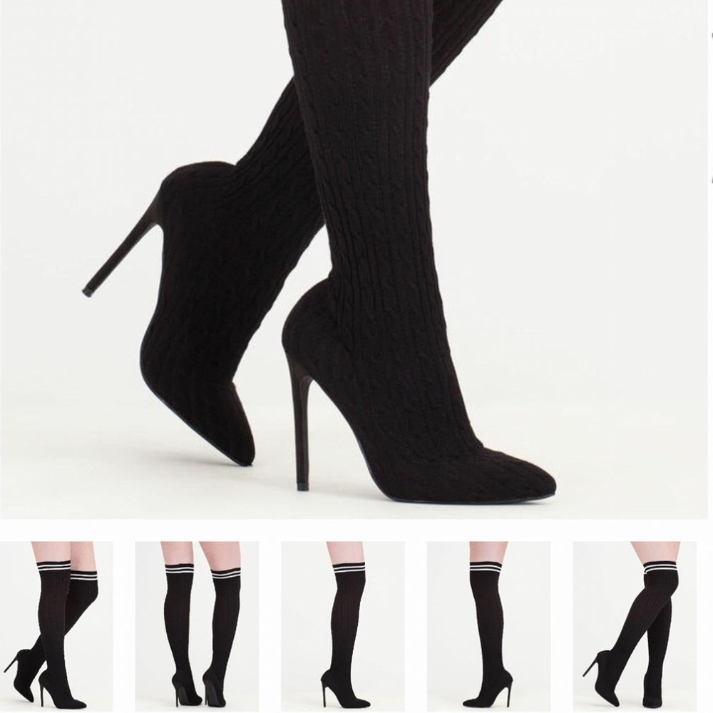 Thigh high Sock Boots